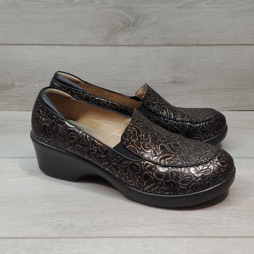 Alegria Women EMM-548 Leather Mary Jane Clogs Comfort shoes sz 42/11.5-12